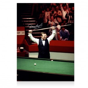 Dennis Taylor Signed Snooker Photo 