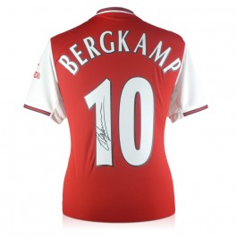 Dennis Bergkamp Signed Arsenal Shirt 