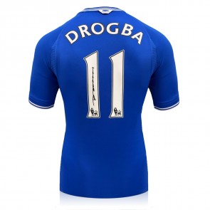 Didier Drogba Signed Chelsea 2000 Home Football Shirt