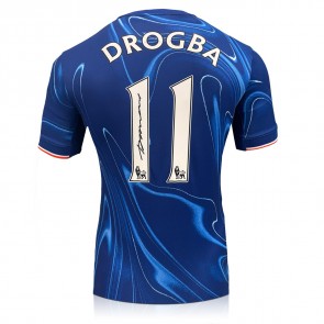 Didier Drogba Signed Chelsea 2024-25 Football Shirt