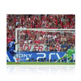 Didier Drogba Signed Chelsea Photo: Champions League Penalty