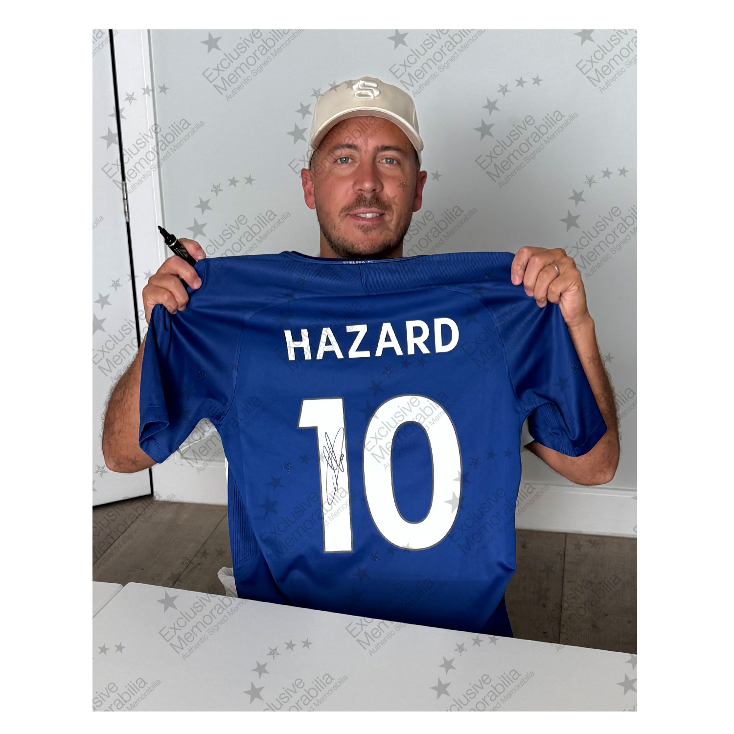 Eden Hazard Signed Original Chelsea 2017-18 Football Shirt
