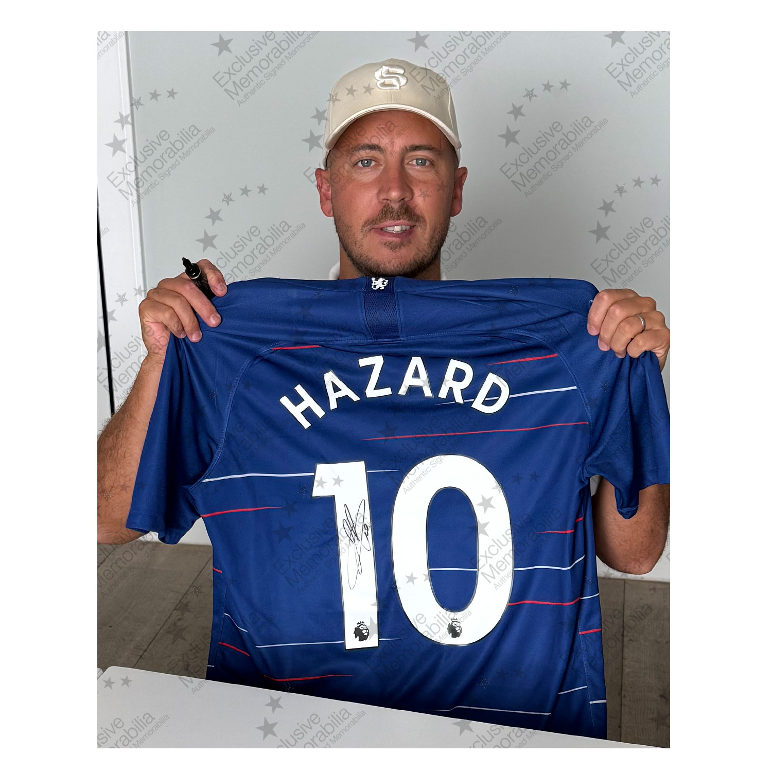 Eden Hazard Signed Original Chelsea 2018-19 Football Shirt