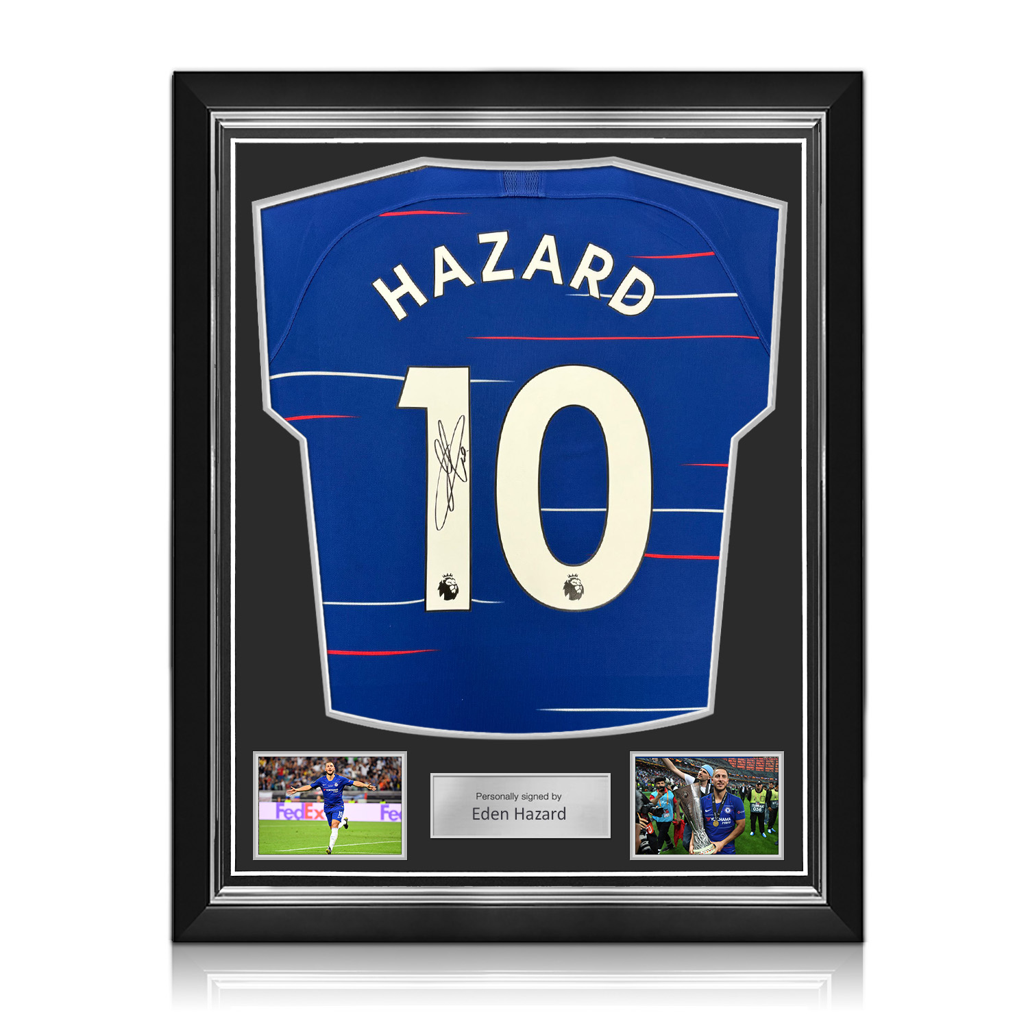 Eden Hazard Signed Original Chelsea 2018-19 Football Shirt. Superior Frame