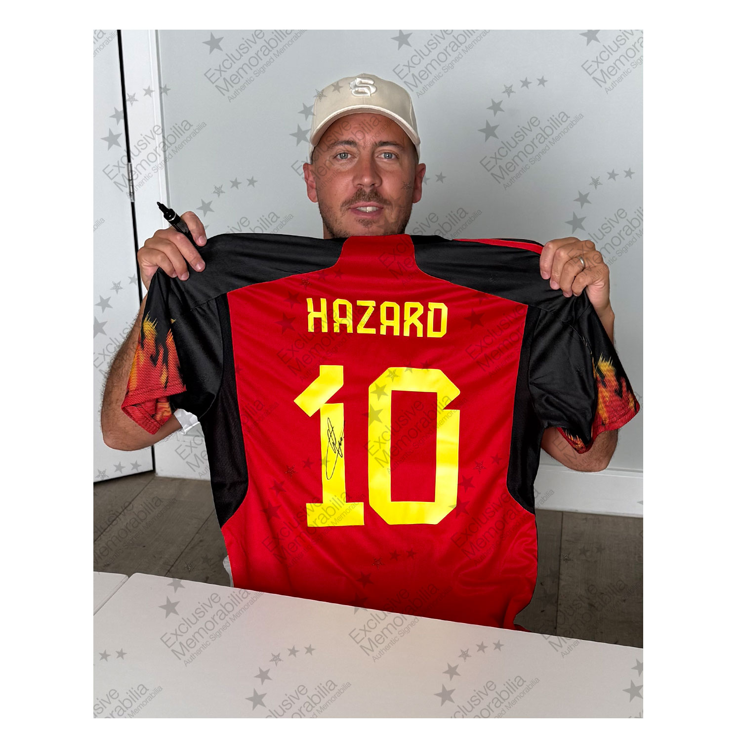 Eden Hazard Signed Original Belgium 2022-23 Football Shirt 
