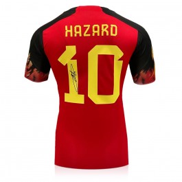 Eden Hazard Signed Belgium 2022-23 Football Shirt