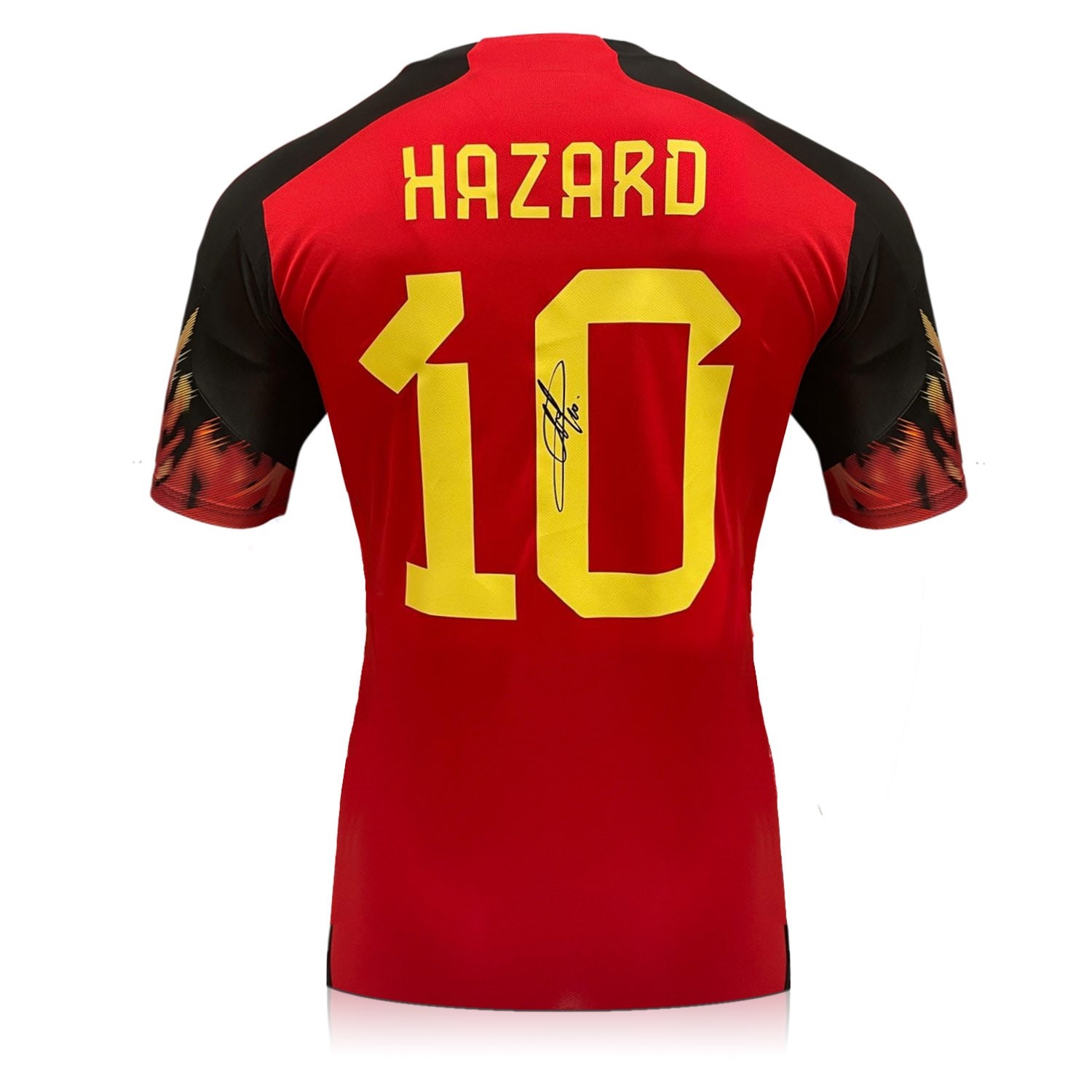 Eden Hazard Signed Belgium 2022 Home Football Shirt