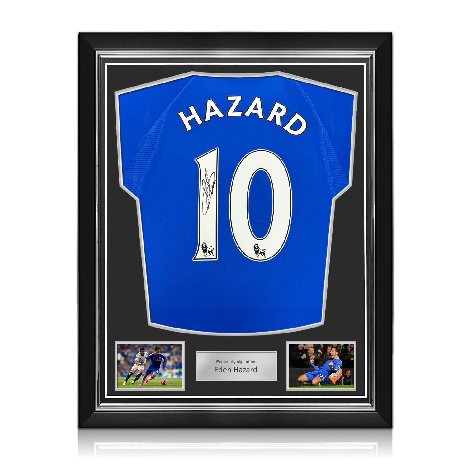 Eden Hazard Signed Chelsea 2000 Football Shirt. Superior Frame