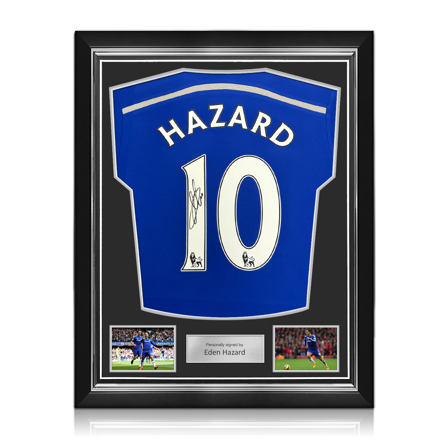 Eden Hazard Signed Original Chelsea 2014-15 Football Shirt. Superior Frame
