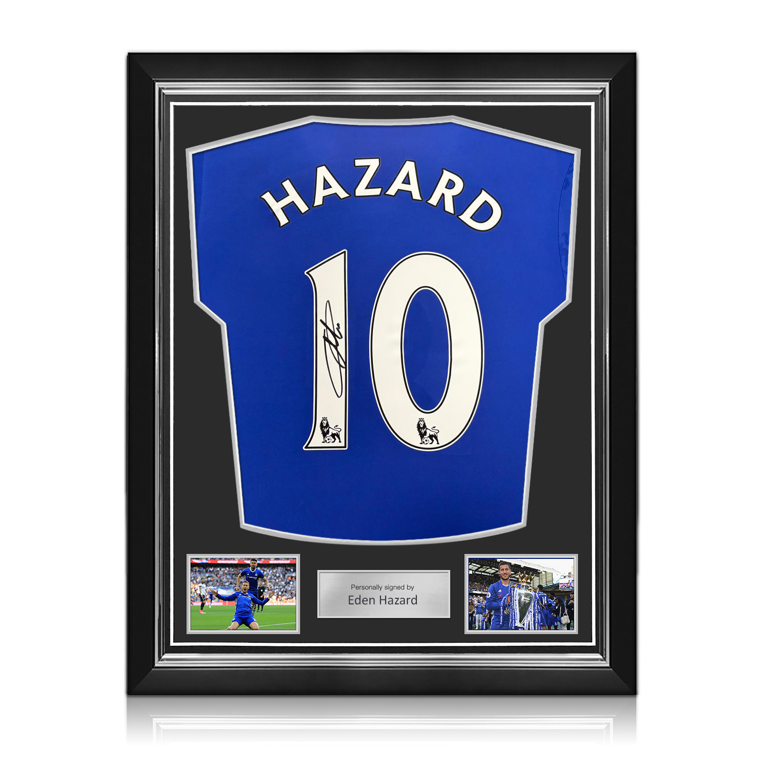 Eden Hazard Signed Original Chelsea 2016-17 Football Shirt. Superior Frame