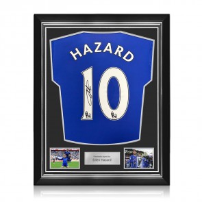 Eden Hazard Signed Original Chelsea 2016-17 Football Shirt. Superior Frame