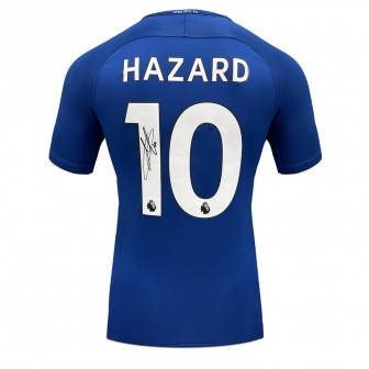 Eden Hazard Signed Original Chelsea 2017-18 Football Shirt (Official Printing)