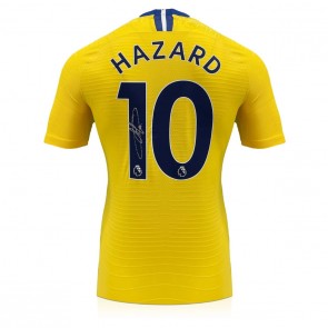 Eden Hazard Signed Chelsea 2018-19 Authentic Issue Away Football Shirt 