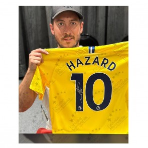Eden Hazard Signed Chelsea 2018-19 Away Football Shirt 