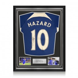  Eden Hazard Signed Chelsea 2023-24 Football Shirt. Superior Frame