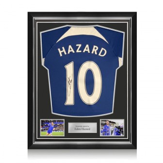  Eden Hazard Signed Chelsea 2023-24 Football Shirt. Superior Frame