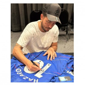 Eden Hazard Signed Chelsea 2018-19 Home Football Shirt 