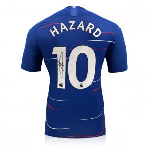 Eden Hazard Signed Chelsea 2018-19 Home Football Shirt 