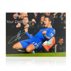 Pre-Order Dedicated Eden Hazard Chelsea Football Photo: Knee Slide