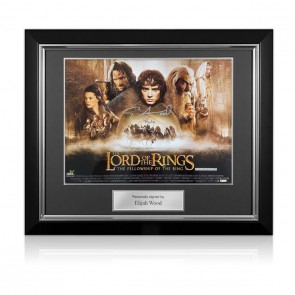 Elijah Wood Signed The Lord Of The Rings Poster: Frodo. Deluxe Frame