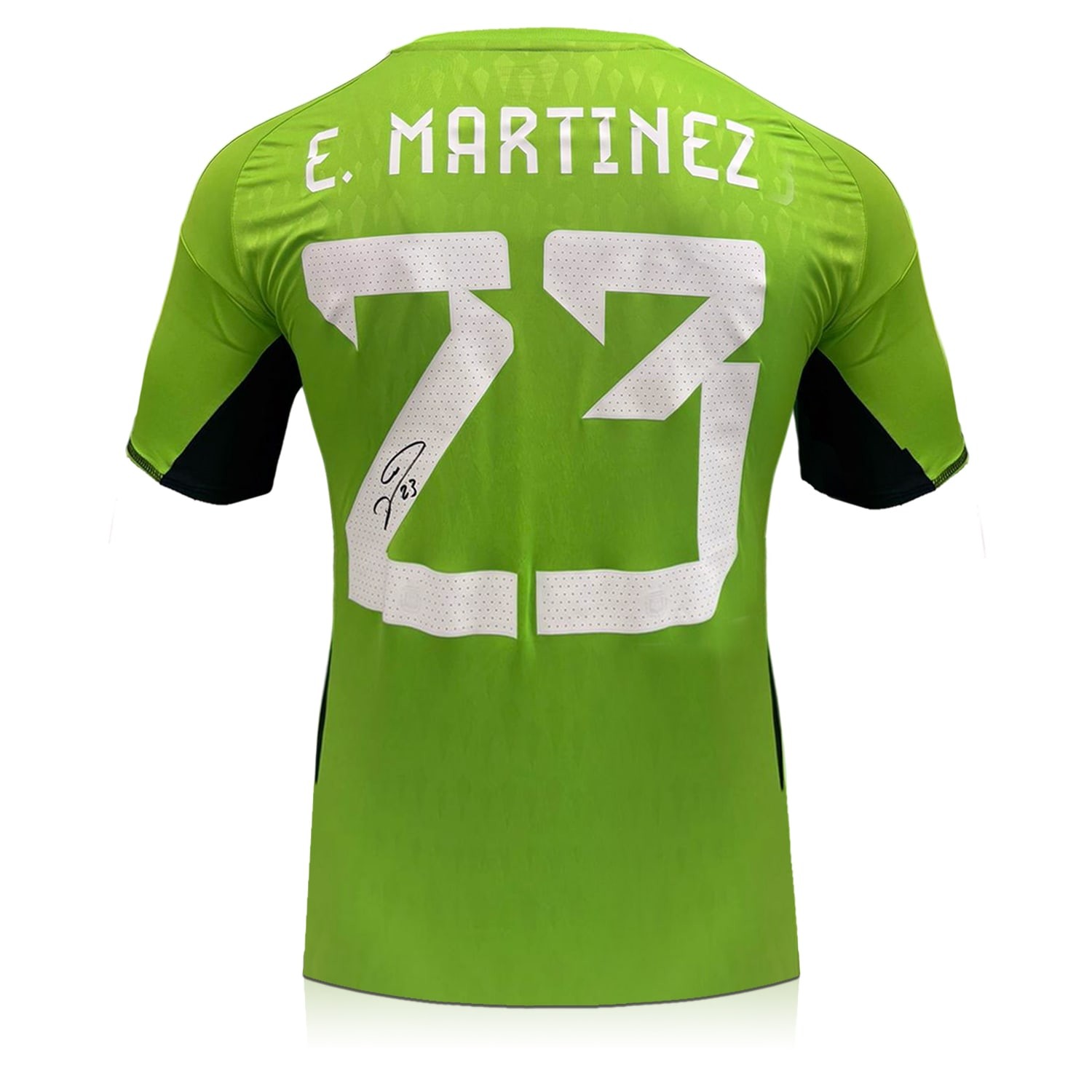 Emi Martinez Back Signed Argentina 2022-23 Home Goalkeeper Shirt