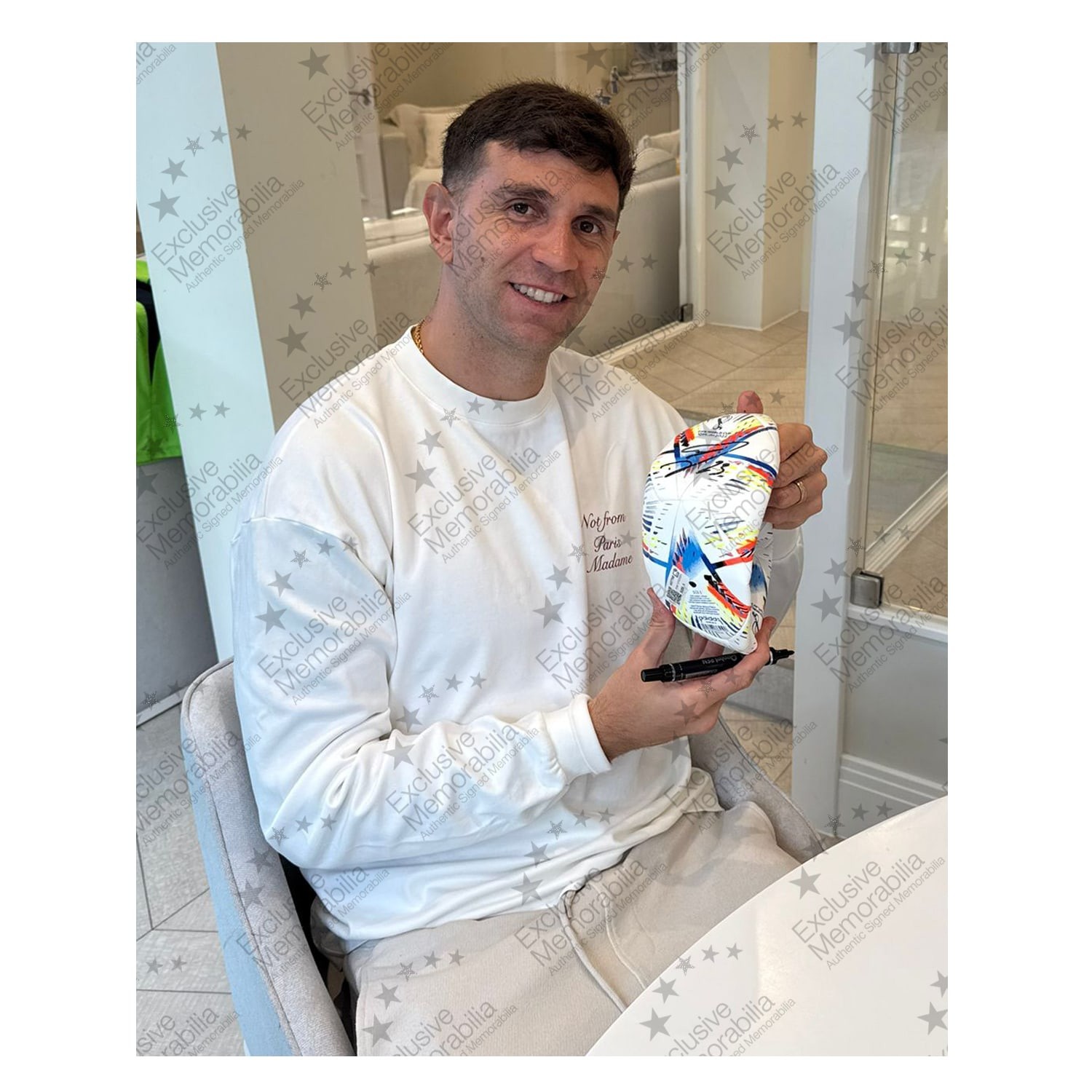 Emi Martinez Signed 2022 World Cup Football