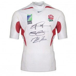 Jonny Wilkinson, Jason Robinson & Martin Johnson England 2003 Player Issue Rugby Shirt (With Tags)
