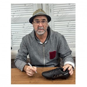 Eric Cantona Signed Black Football Boot
