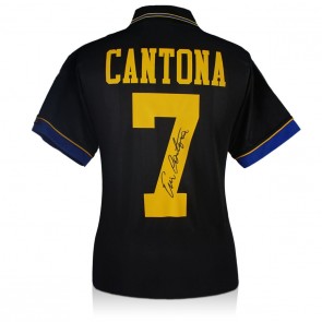 Eric Cantona Signed Manchester United 1994 Away Football Shirt