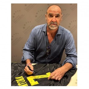 Eric Cantona Signed Manchester United 1994 Away Football Shirt. Superior Frame