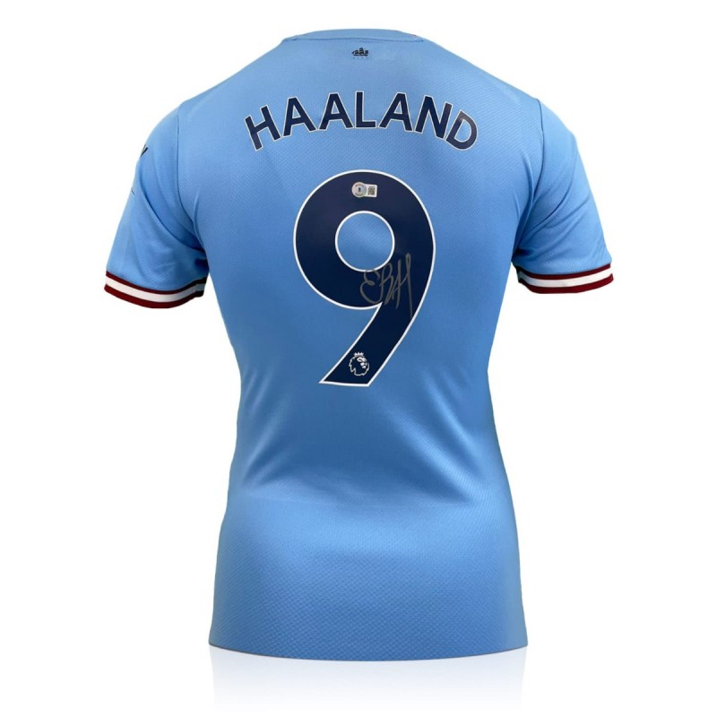Erling Haaland Signed Manchester City 2022-23 Football Shirt