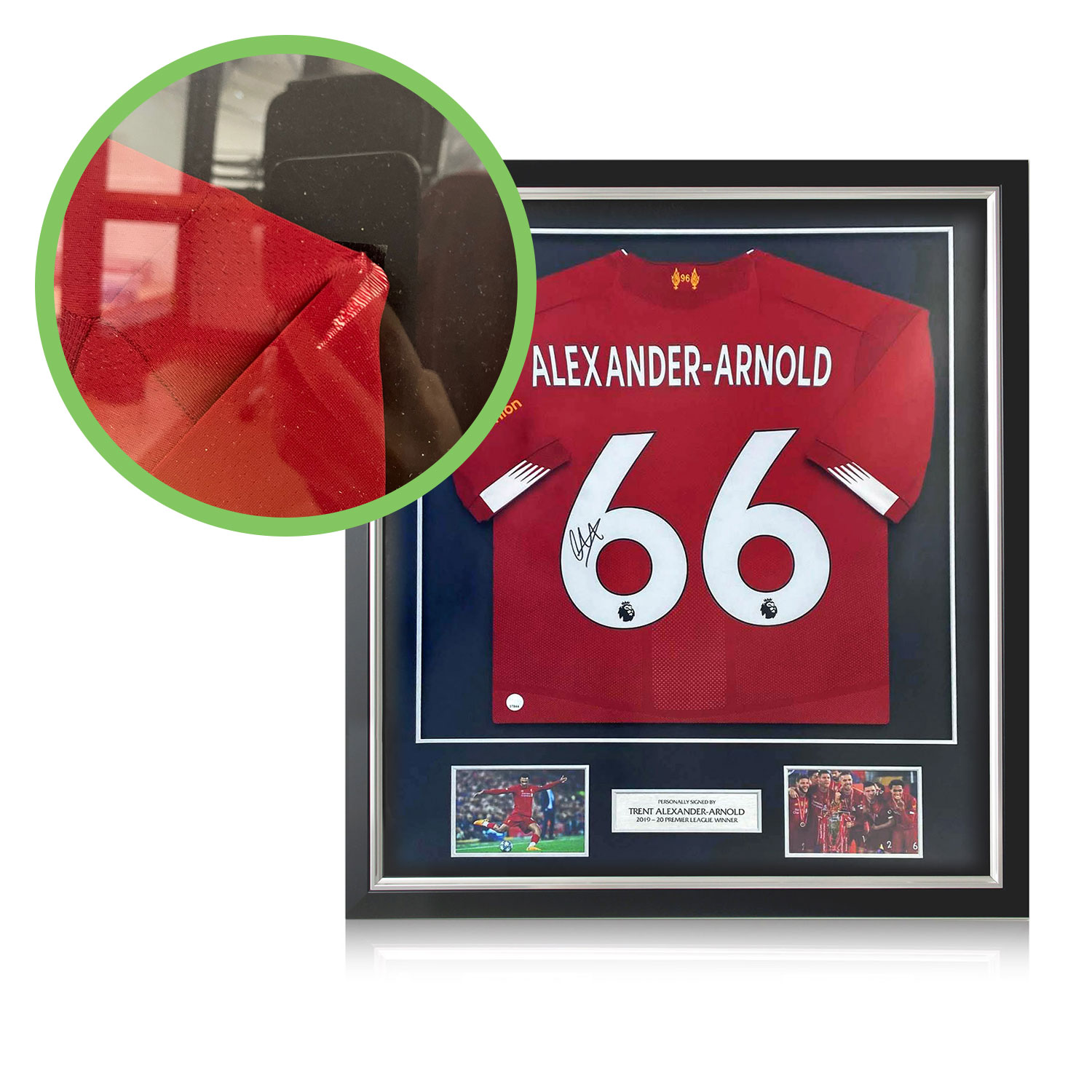 Trent Alexander-Arnold Signed Liverpool 2019-20 Shirt Deluxe Frame. Damaged A