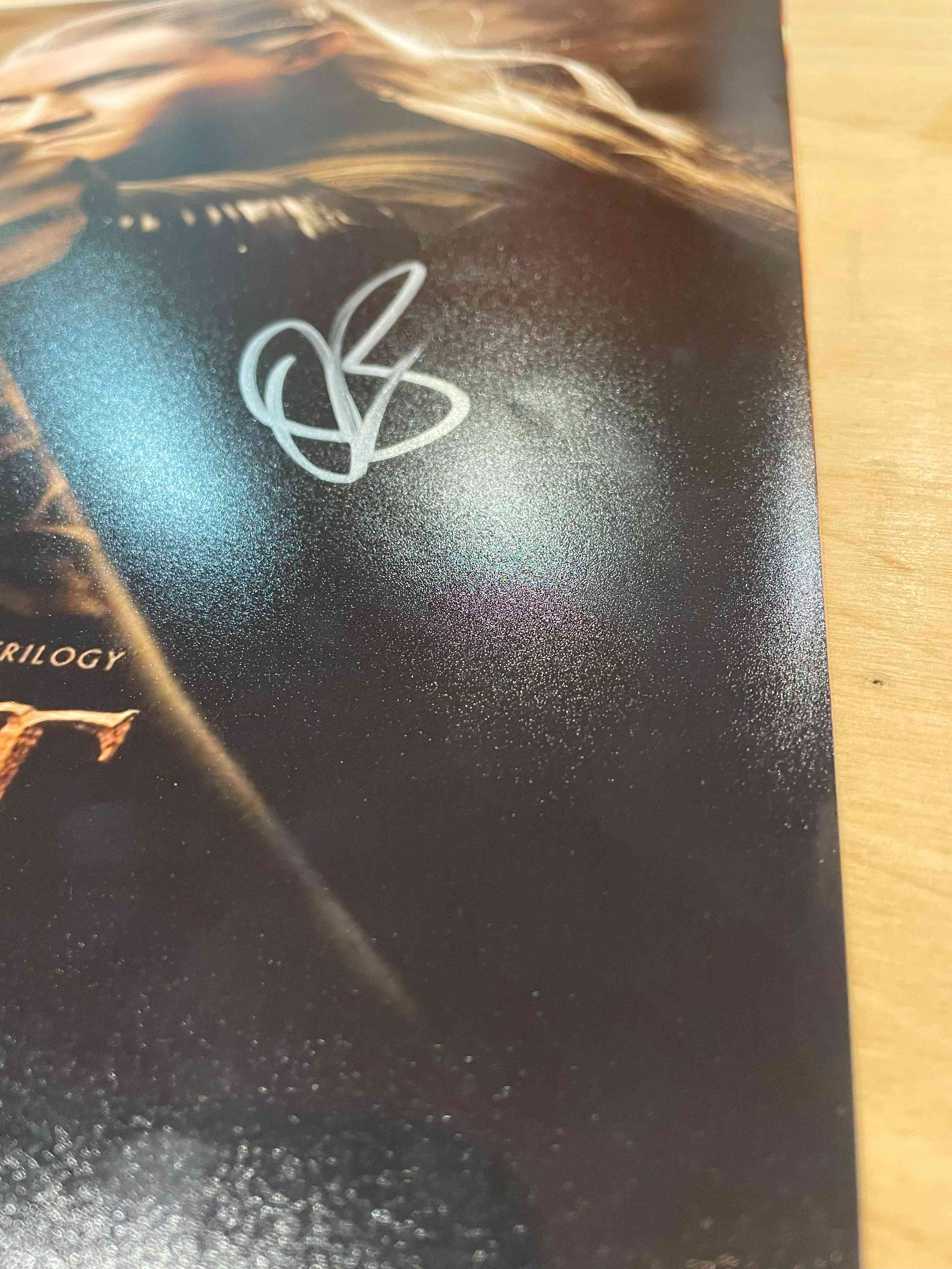 Orlando Bloom Signed The Hobbit Poster. Damaged C