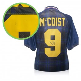 Ally McCoist Signed Scotland Euro 1996 Shirt. Damaged A