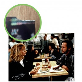 Billy Crystal & Meg Ryan Signed When Harry Met Sally Photo: Restaurant. Damaged A