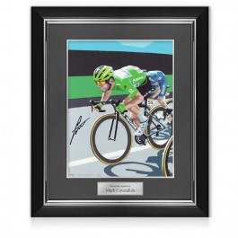 Mark Cavendish Signed Cycling Fine Art Print. Deluxe Frame