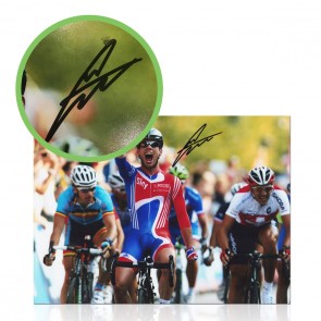 Mark Cavendish Signed Cycling Photo: World Champion. Damaged A