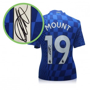 Mason Mount Signed Chelsea 2021-22 Football Shirt. Damaged G