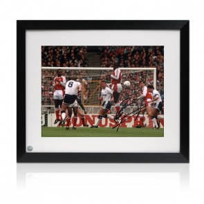 Paul Gascoigne Signed Photo: Arsenal Free-Kick. Framed