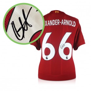 Trent Alexander-Arnold Signed Liverpool 2019-20 Football Shirt. Damaged A