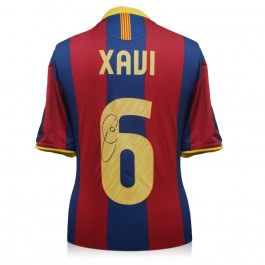 Xavi Hernandez Signed Barcelona 2010-11 Football Shirt
