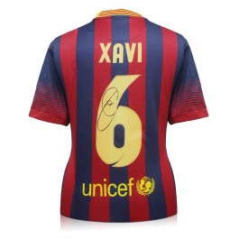 Xavi Hernandez Signed Barcelona 2013-14 Football Shirt