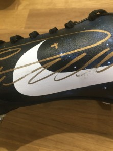 Cristiano Ronaldo Signed Football Boot. Damaged B