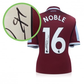 Mark Noble Signed West Ham 2021-22 Football Shirt. Damaged B