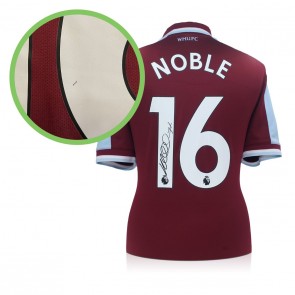 Mark Noble Signed West Ham 2021-22 Football Shirt. Damaged F