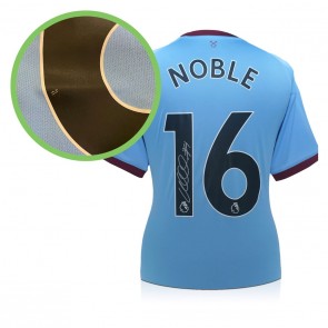 Mark Noble Signed West Ham 2020-21 Away Football Shirt. Damaged A