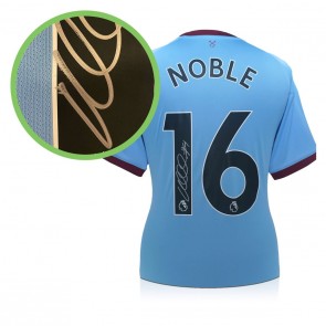 Mark Noble Signed West Ham 2020-21 Away Football Shirt. Damaged C