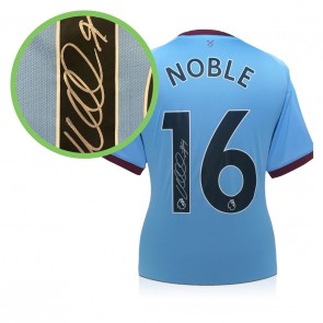 Mark Noble Signed West Ham 2020-21 Away Football Shirt. Damaged D