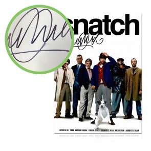 Vinnie Jones Signed Snatch Film Poster. Damaged C