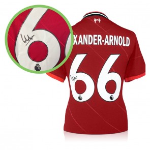 Trent Alexander-Arnold Signed Liverpool 2021-22 Football Shirt. Damaged A